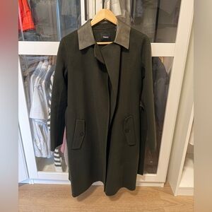 Theory Forest Green Cashmere-wool blend Oaklane Coat